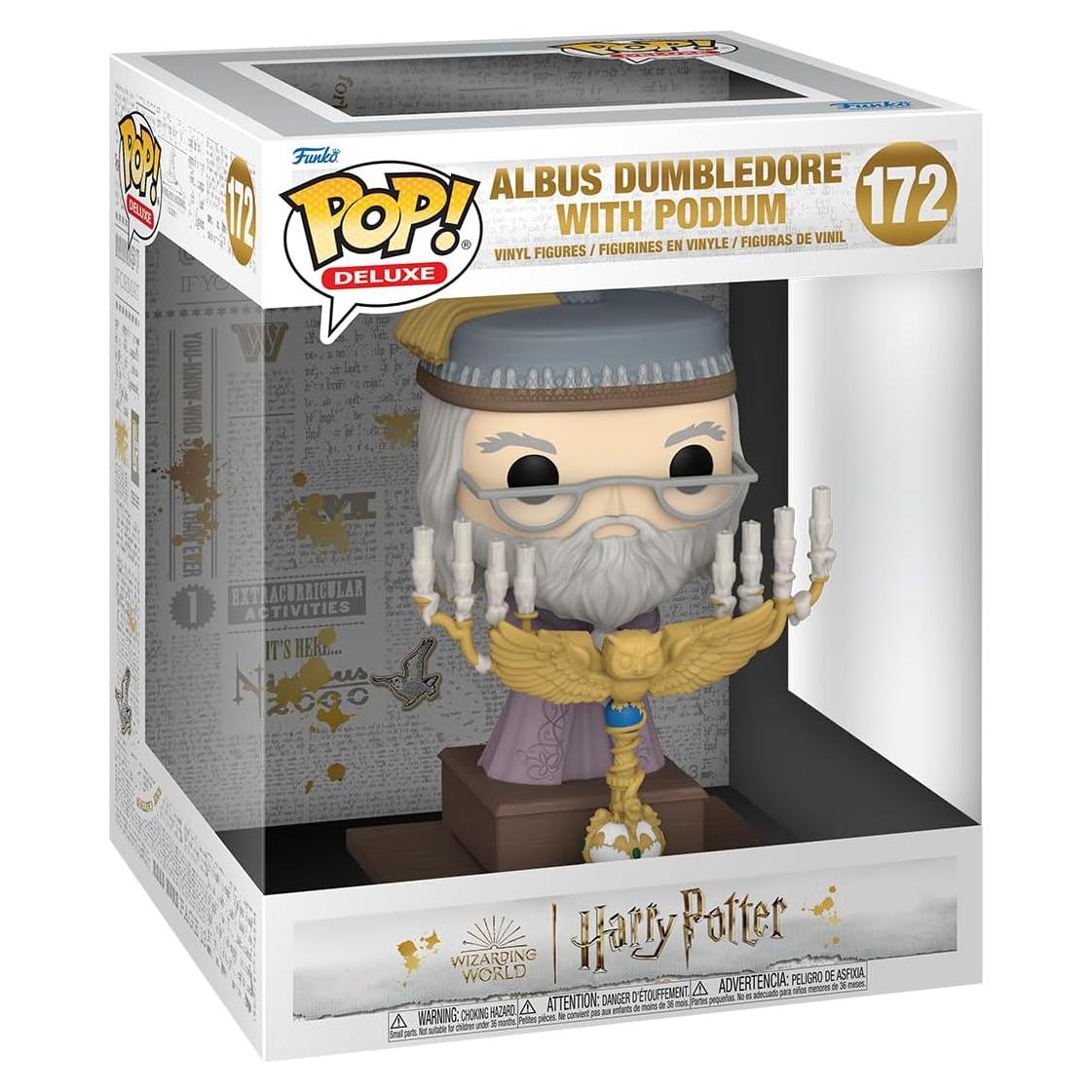 Funko POP! Deluxe Harry Potter Dumbledore con Podio 12.45 cm