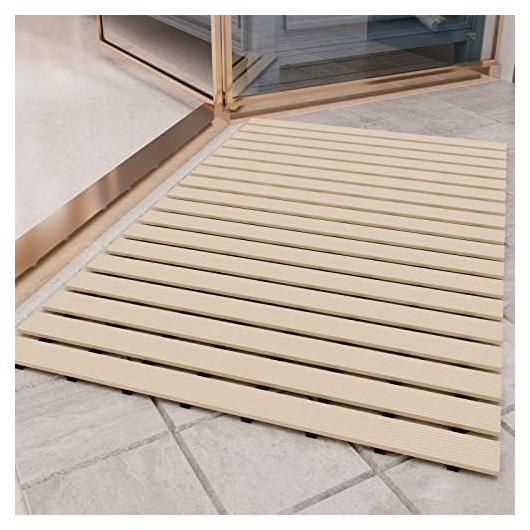 Alfombra de Ducha Antideslizante PADOOR 40.6x88.9 cm Beige