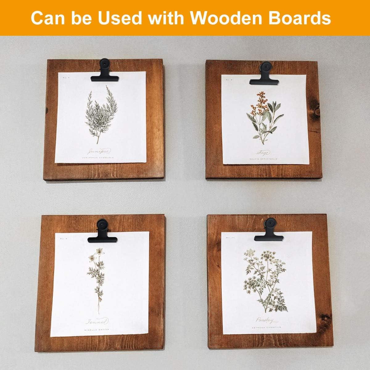 Coideal Paquete de 12 Clips de Papel Metálicos Negros Grandes 6.35 cm