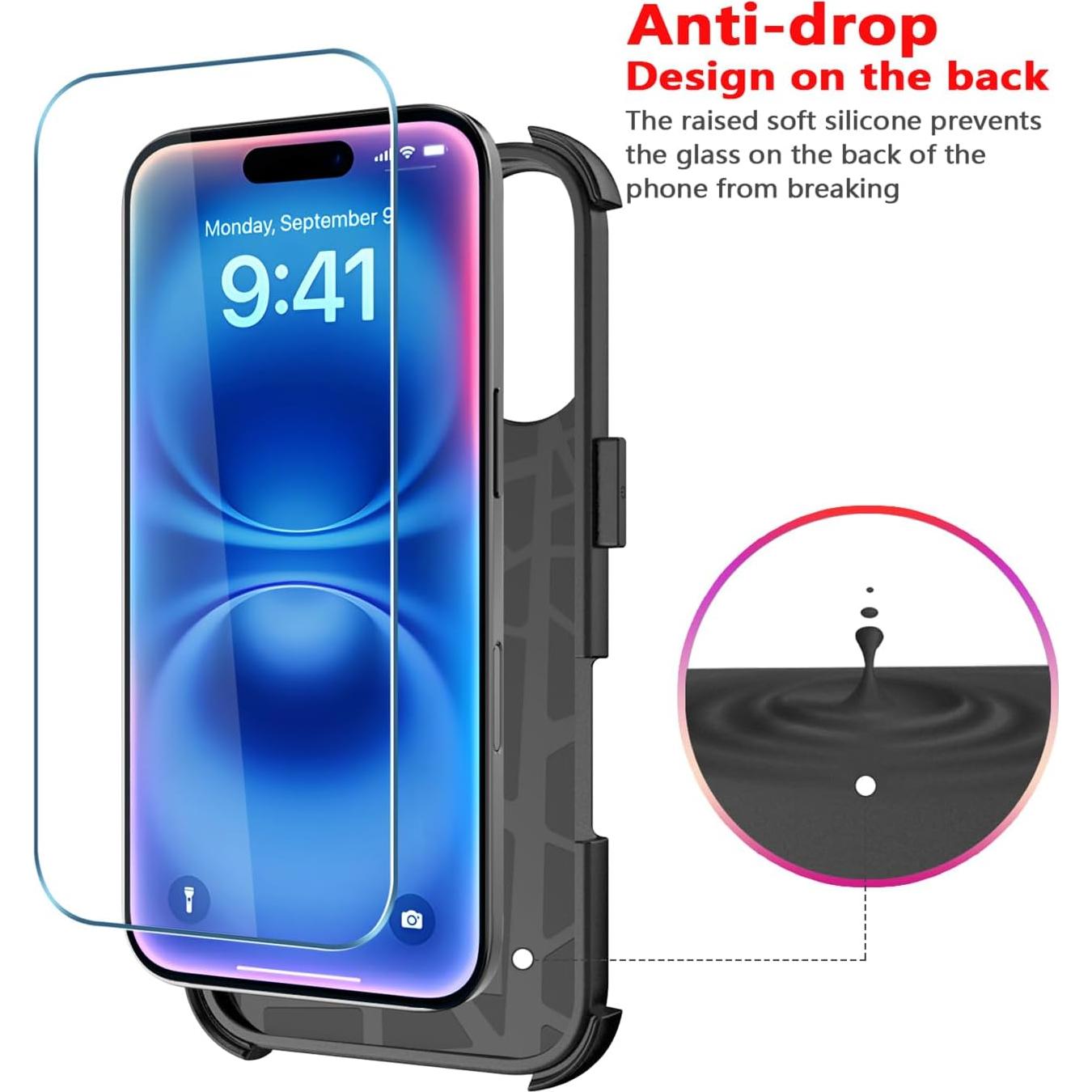 Funda Diverbox para iPhone 16 A prueba de golpes y caídas