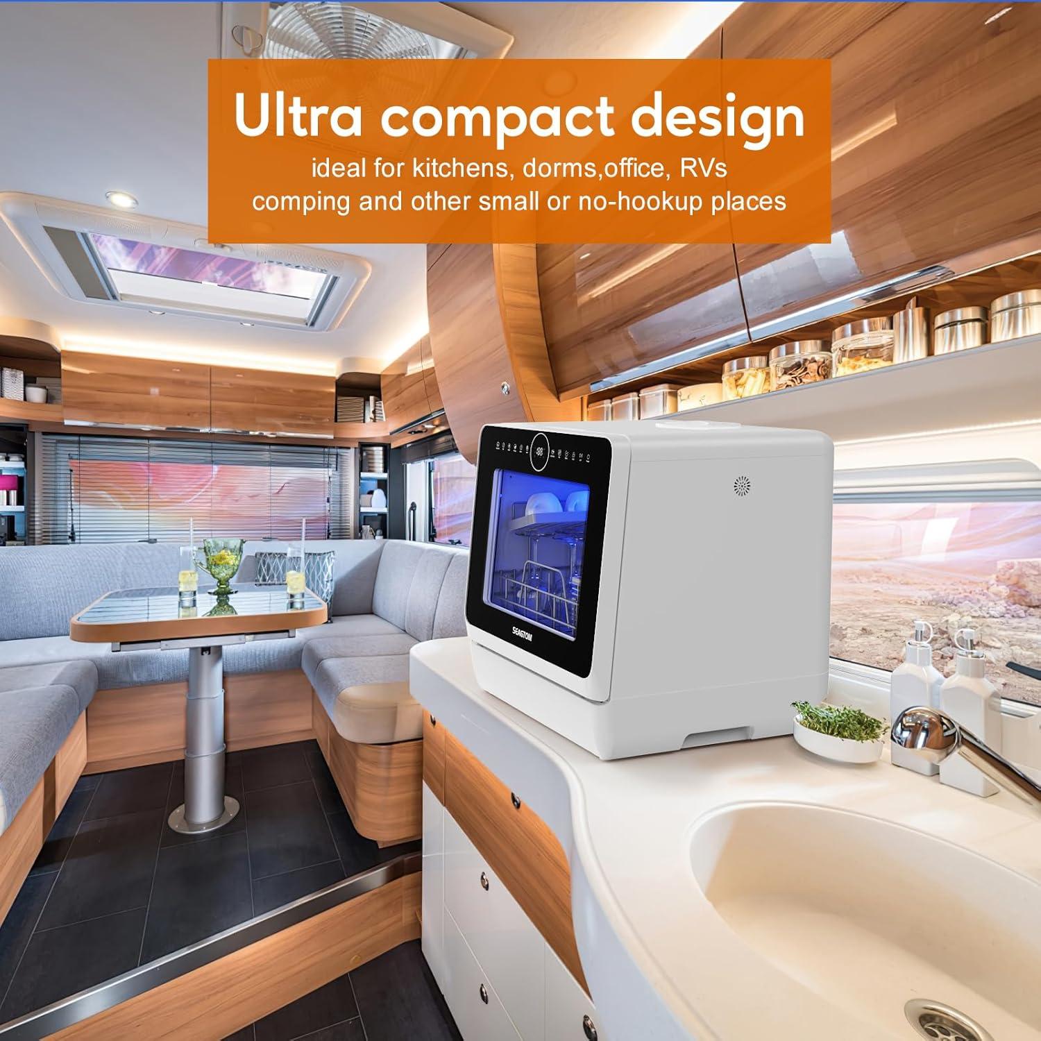 Lavavajillas Mini Portátil SEAGTOM TDQRO9 5L 3 Configuraciones