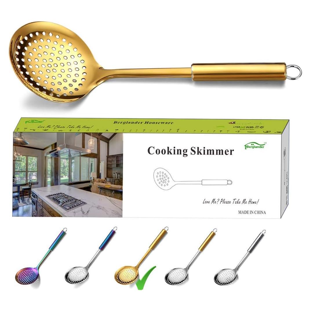 Colador de Cocina Berglander Dorado de Acero Inoxidable