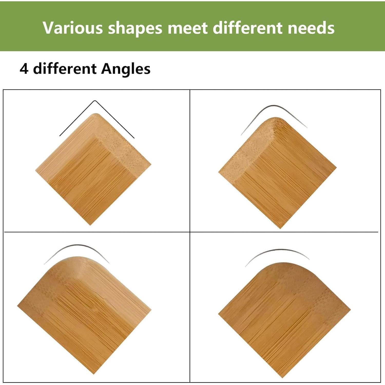 Raspador de Olla de Bambú Ecológico Kep-Mve - Paquete de 6