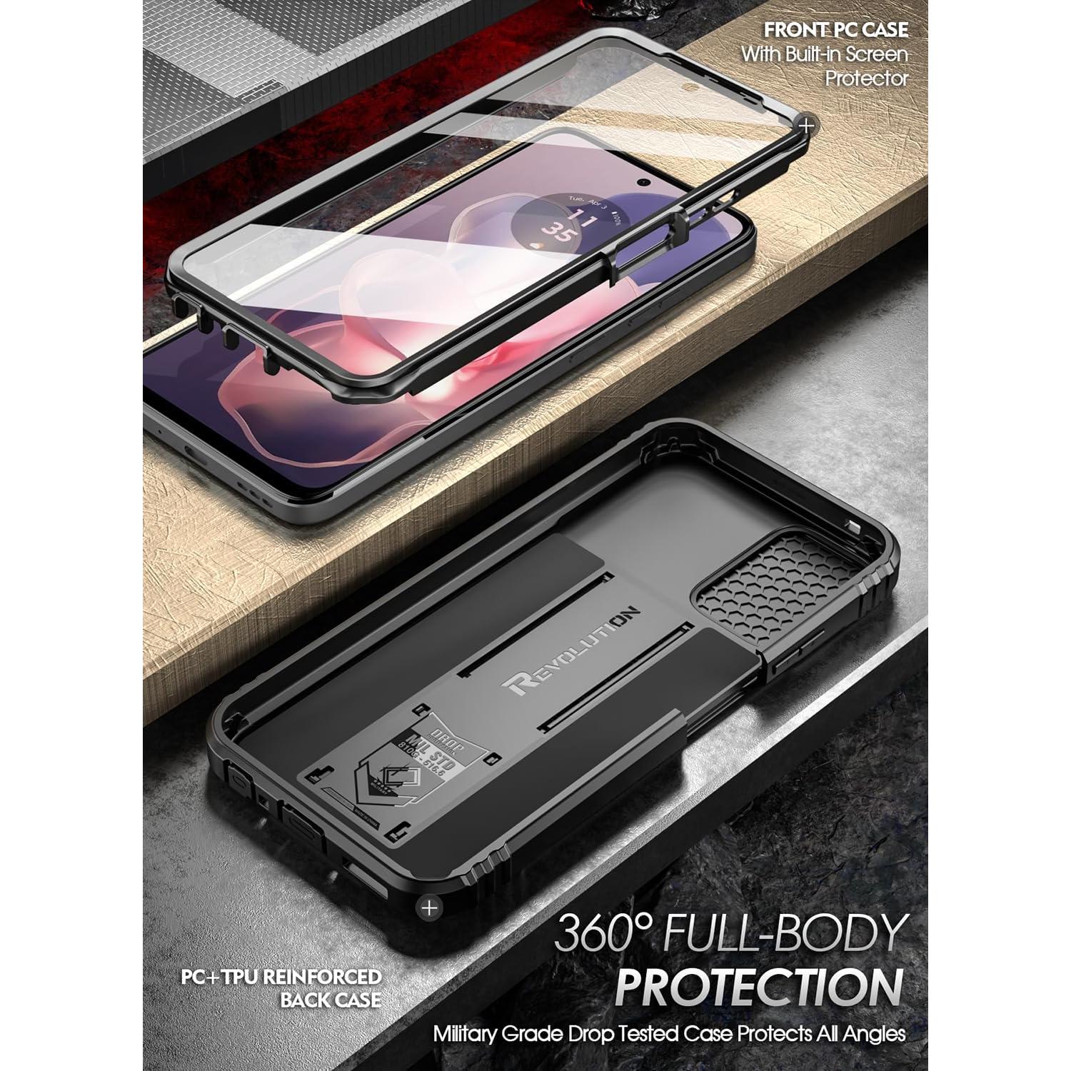 Funda Poetic Revolution para Moto G Power 2024 con soporte