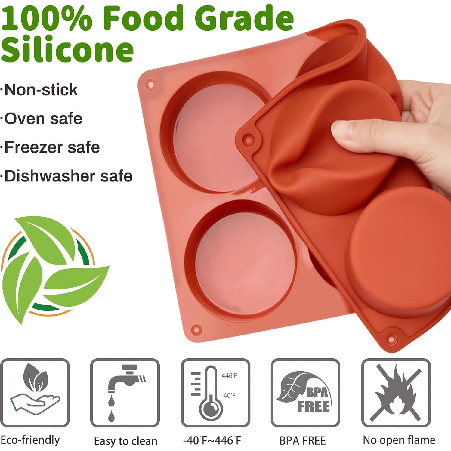 Moldes de Silicona para Huevos JOERSH 2 Piezas 26.9x18cm