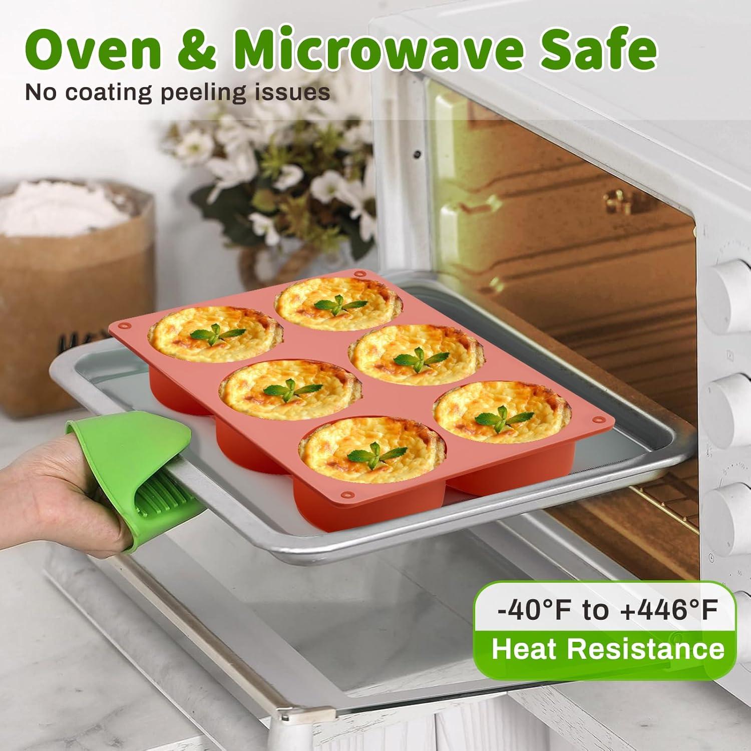 Moldes de Silicona para Huevos JOERSH 2 Piezas 26.9x18cm