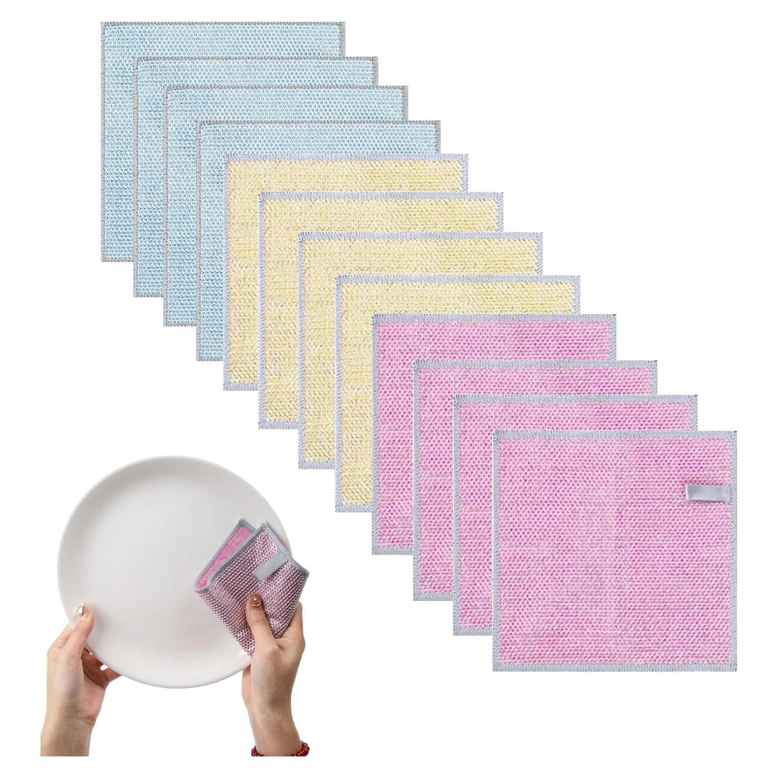 Trapos de Limpieza Multifuncionales RHQQ - 12 Pcs Reutilizables