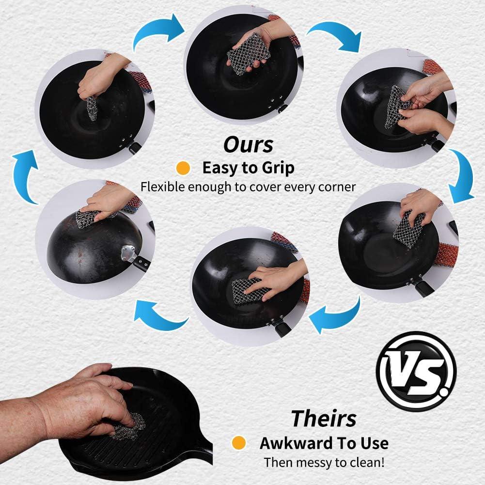 Limpiador de Sartén de Hierro Fundido Herda 316L Grande 10.9cm