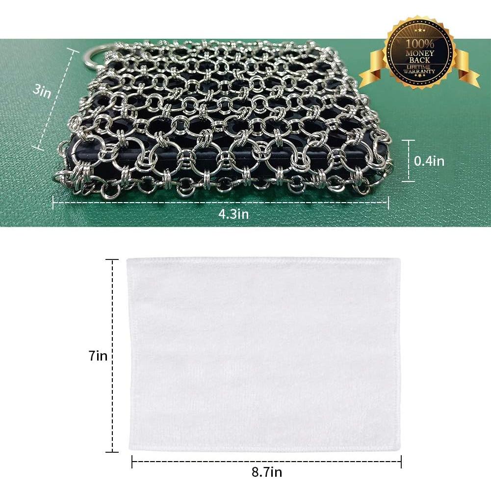 Limpiador de Sartén de Hierro Fundido Herda 316L Grande 10.9cm