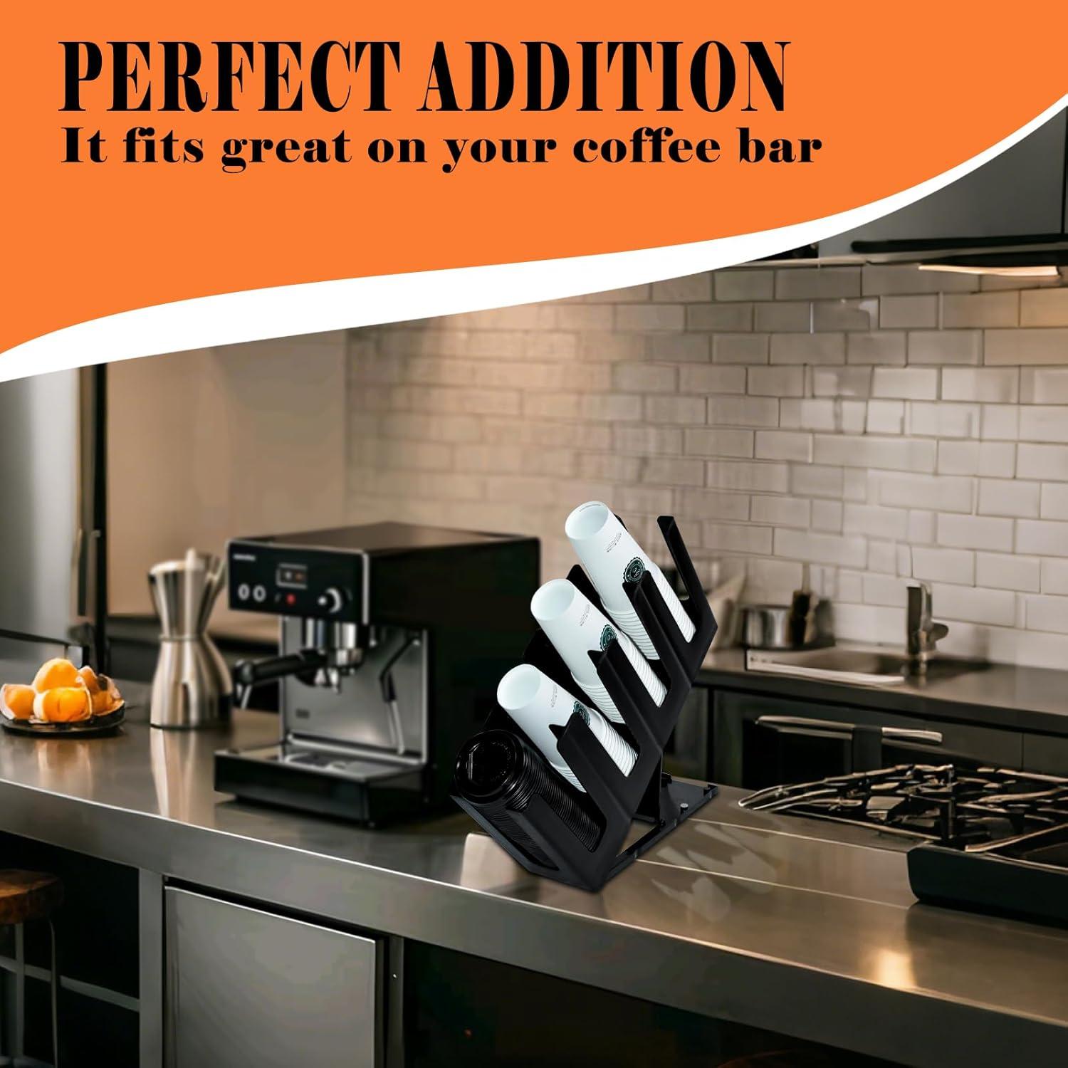 Dispensador de Tazas Desechables Riiriou 2 Paquetes 4 Compartimentos