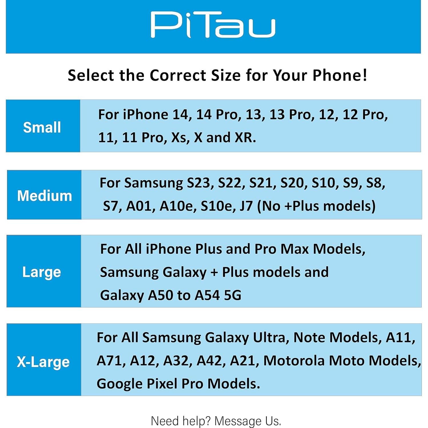 Funda de Nylon PiTau para iPhone y Samsung Galaxy Grande