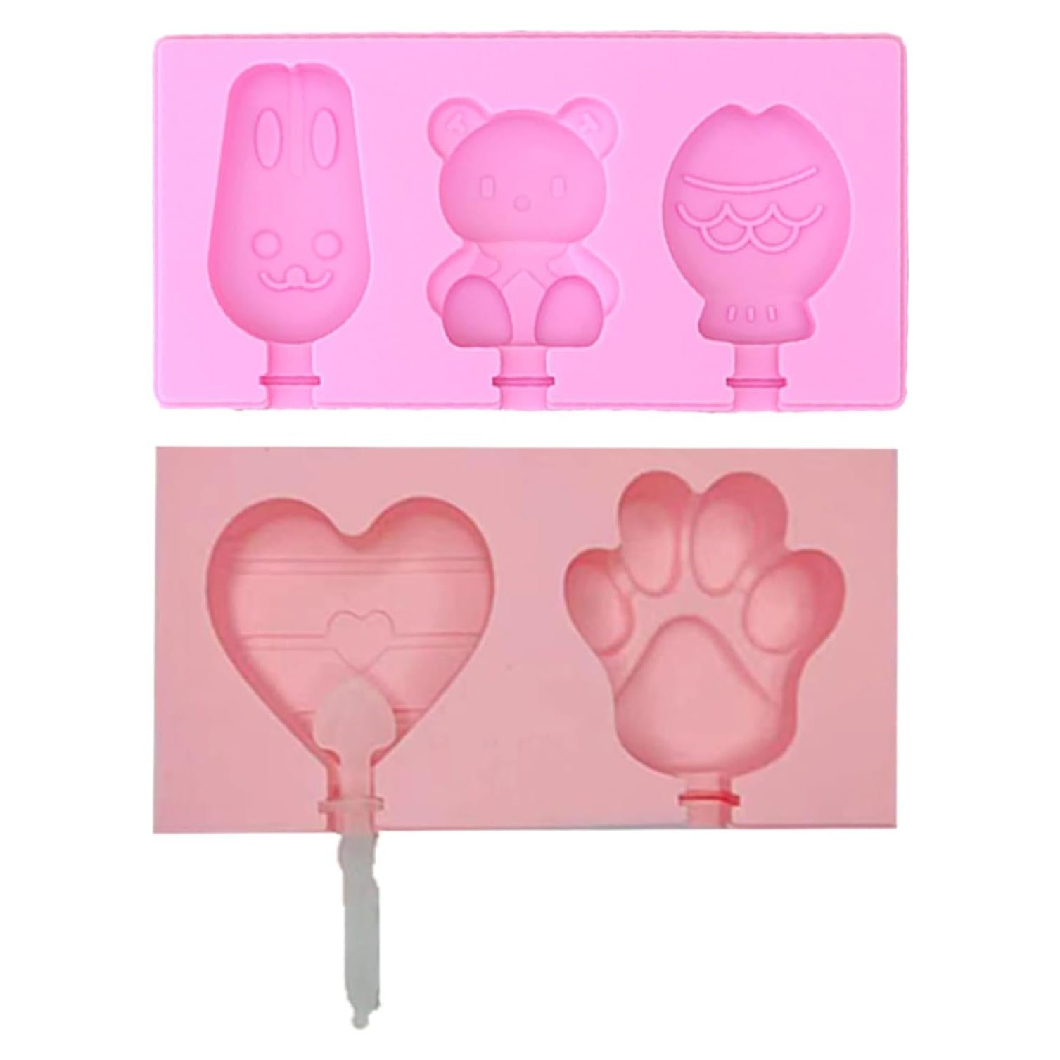 Molde de Helado de Silicona Genérico 2 Piezas Garra de Gato