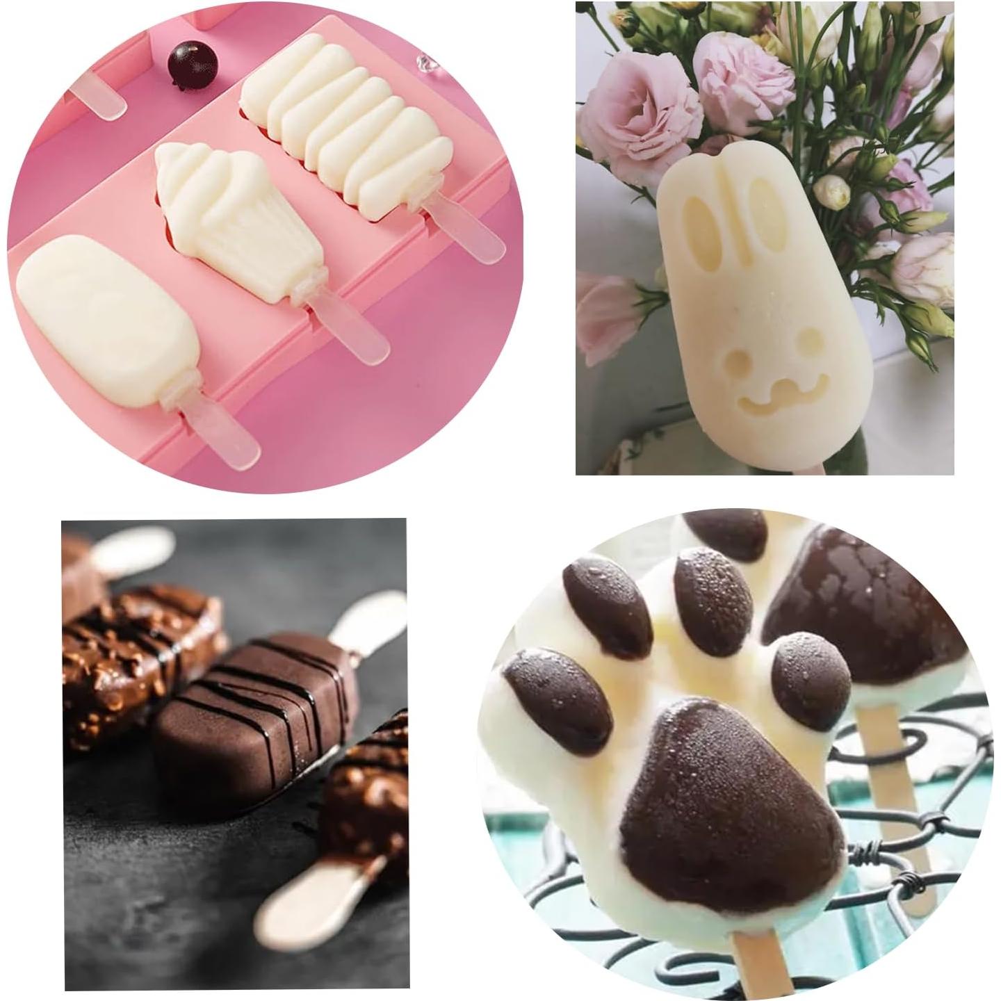 Molde de Helado de Silicona Genérico 2 Piezas Garra de Gato