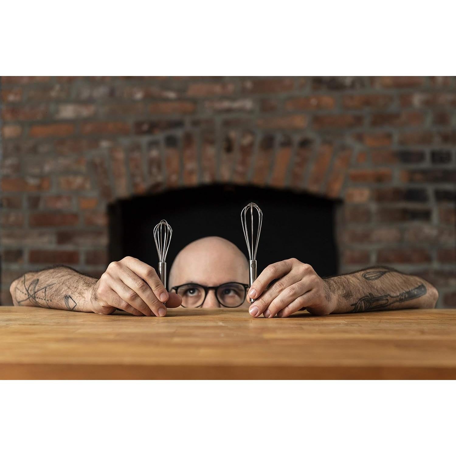 Juego de Batidores Pequeños Babish de Acero Inoxidable 2 Piezas