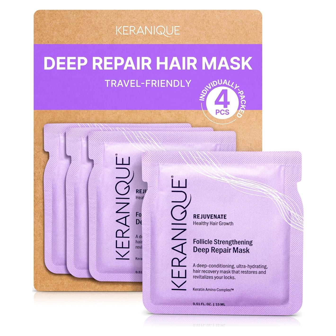 Mascarilla para Cabello Keranique 14.8ml - Reparación Profunda