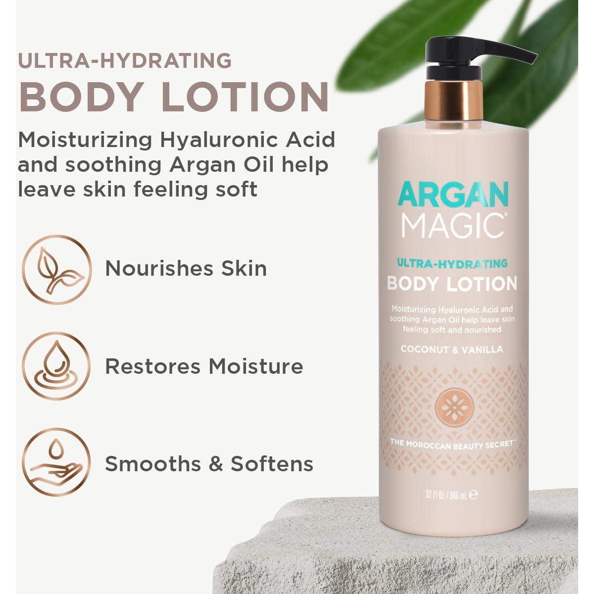 Loción Corporal Hidratante Argan Magic 907 g - Coco y Vainilla