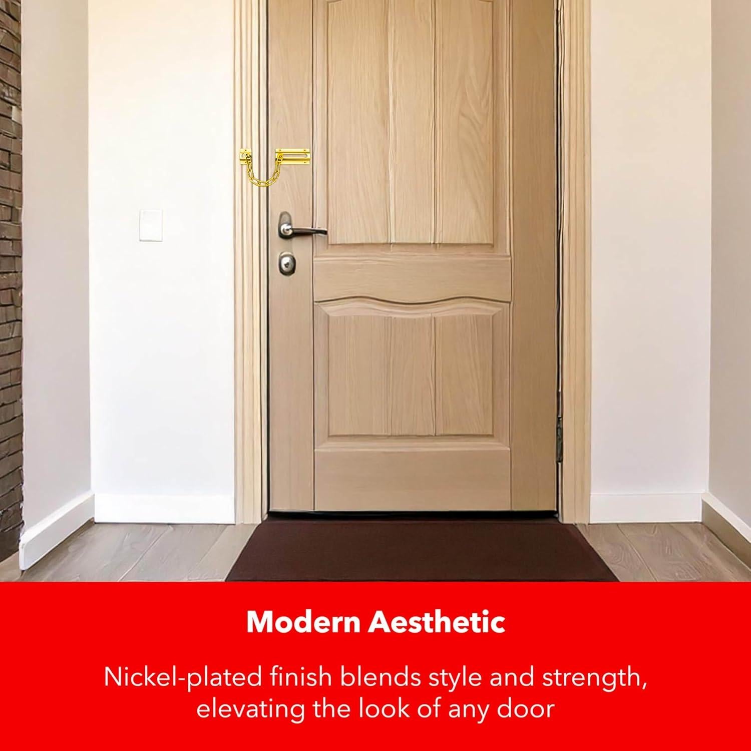 Cerradura de cadena Thirard - Acero inoxidable 14.2 cm, latón/níquel