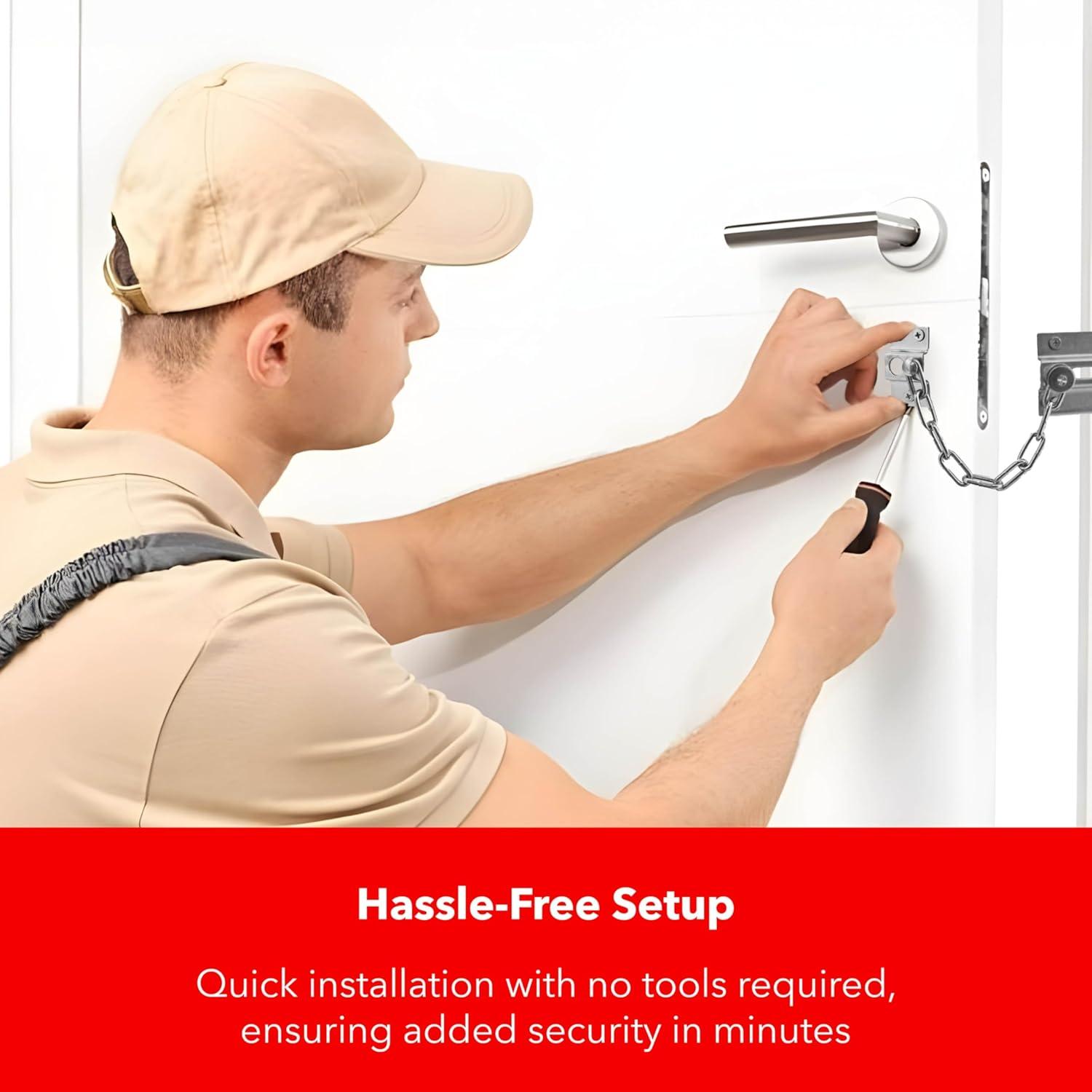 Cerradura de cadena Thirard - Acero inoxidable 14.2 cm, latón/níquel