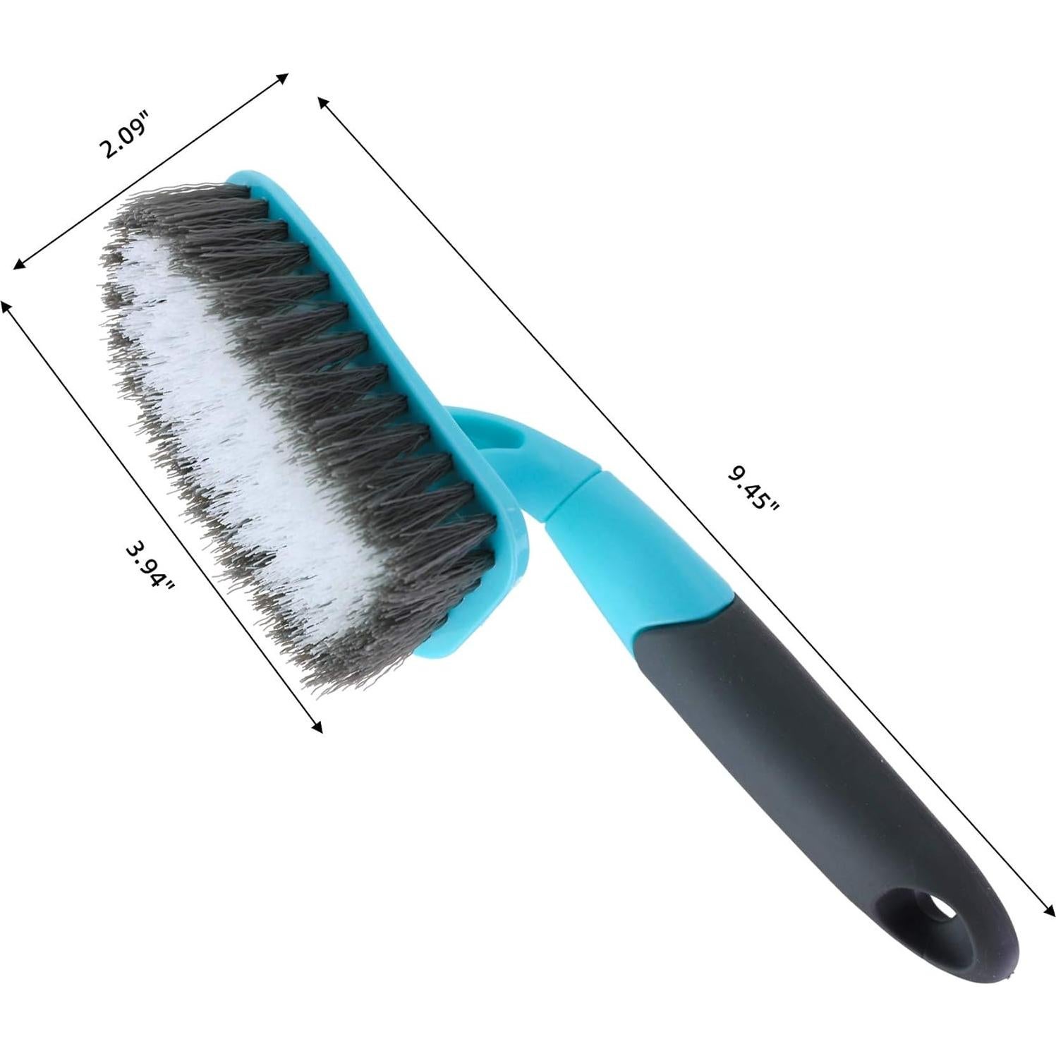 2-Pack Scrub Brush for Cleaning with Long Handle, Medium Firm Brush Bathroom Cleaning Supplies and Bathtub Cleaner and Shower Cleaning, Multi-Scene Use for Kitchen or Carpet