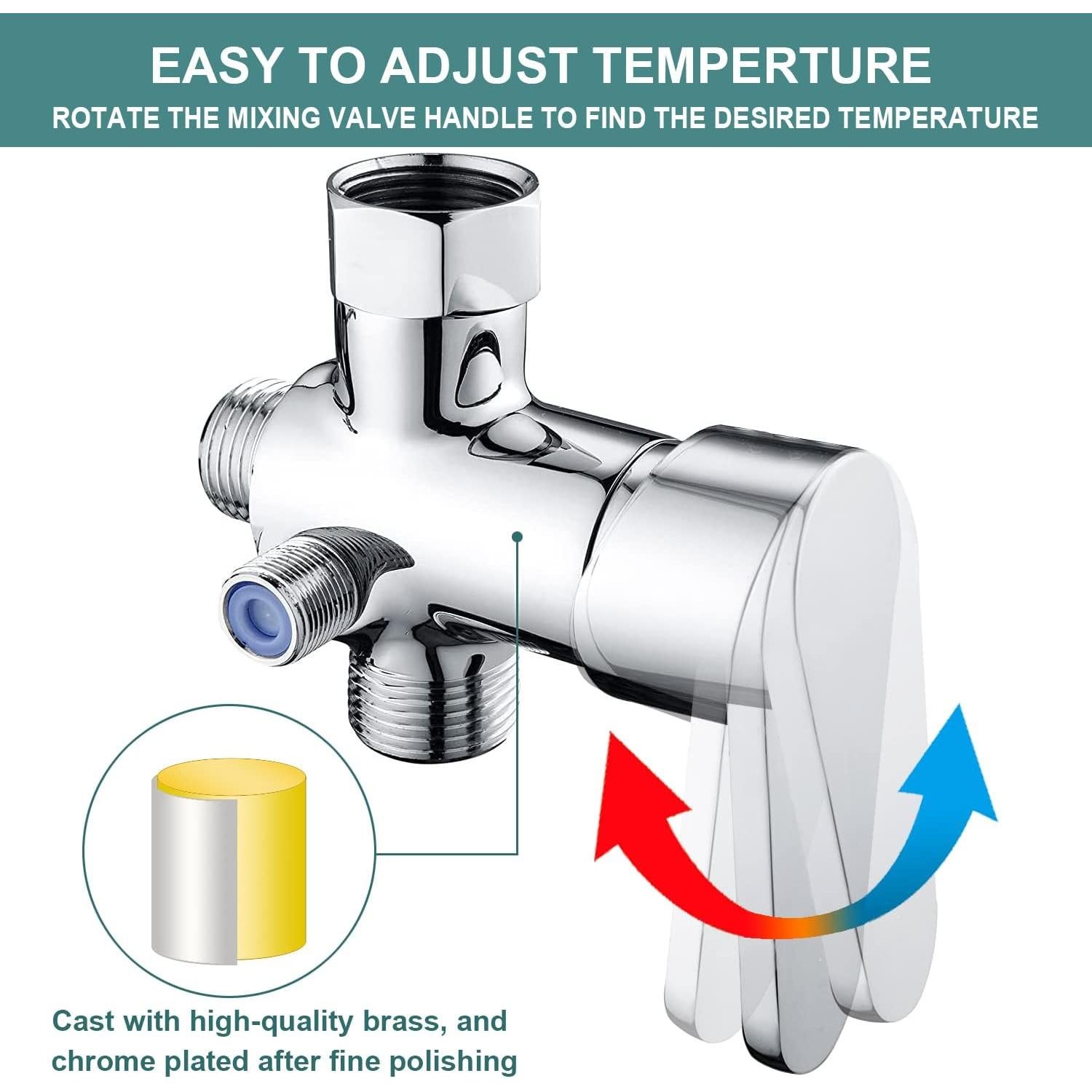 Rociador de Bidet de Mano Pugrwei BDA-1 Acero Inoxidable