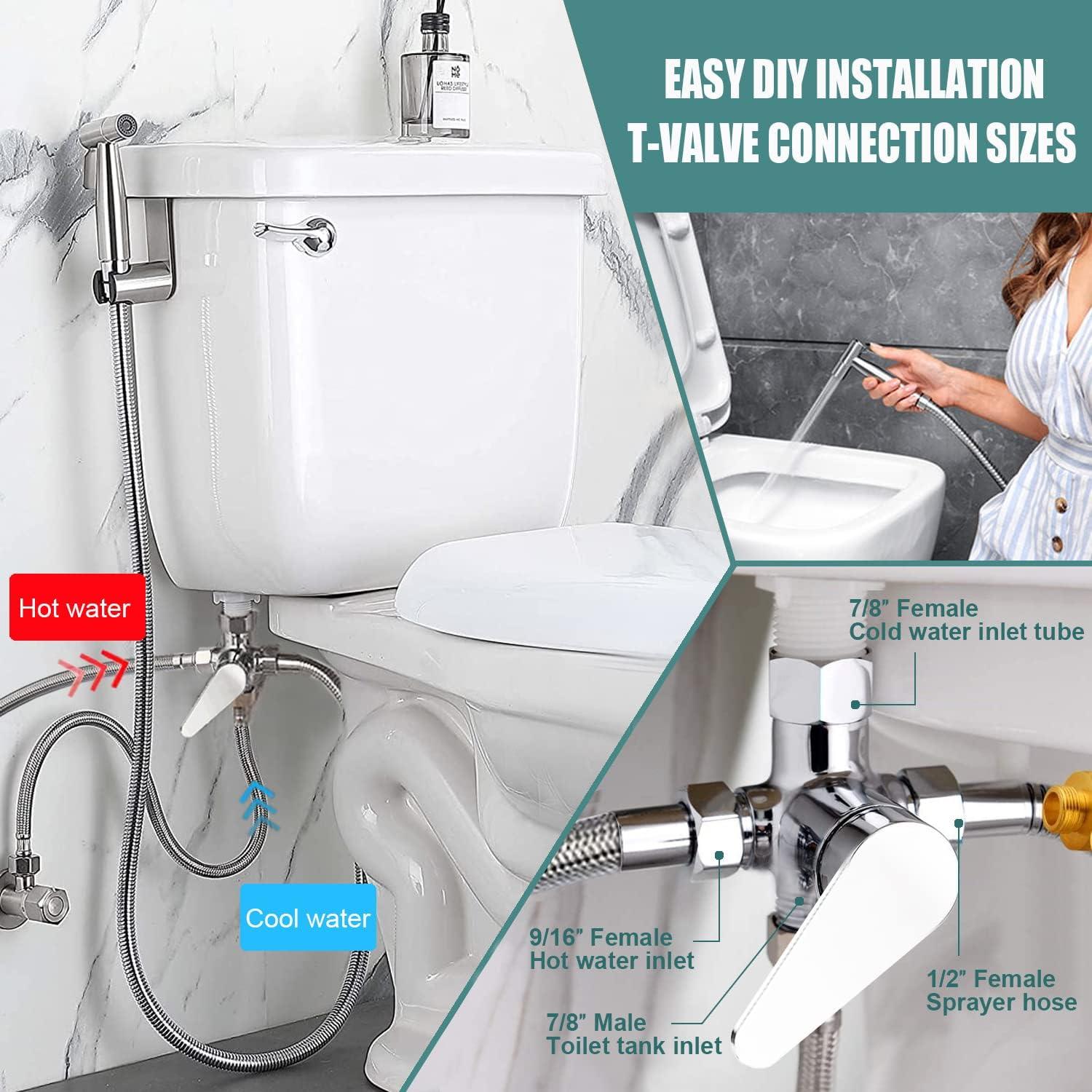 Rociador de Bidet de Mano Pugrwei BDA-1 Acero Inoxidable