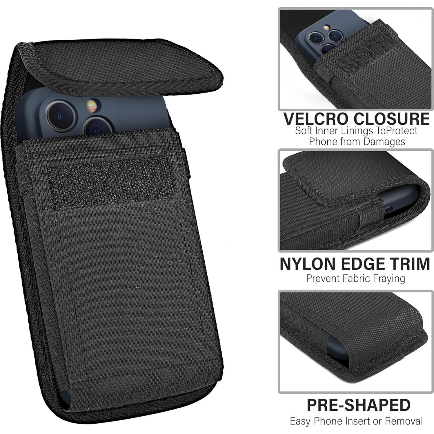 Funda para iPhone SE, 8, 7, 6 - NUVAVO con clip y lazo