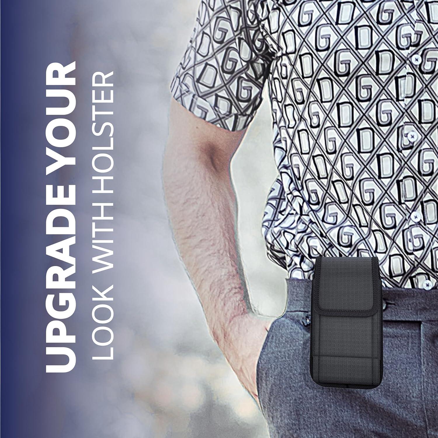 Funda para iPhone SE, 8, 7, 6 - NUVAVO con clip y lazo