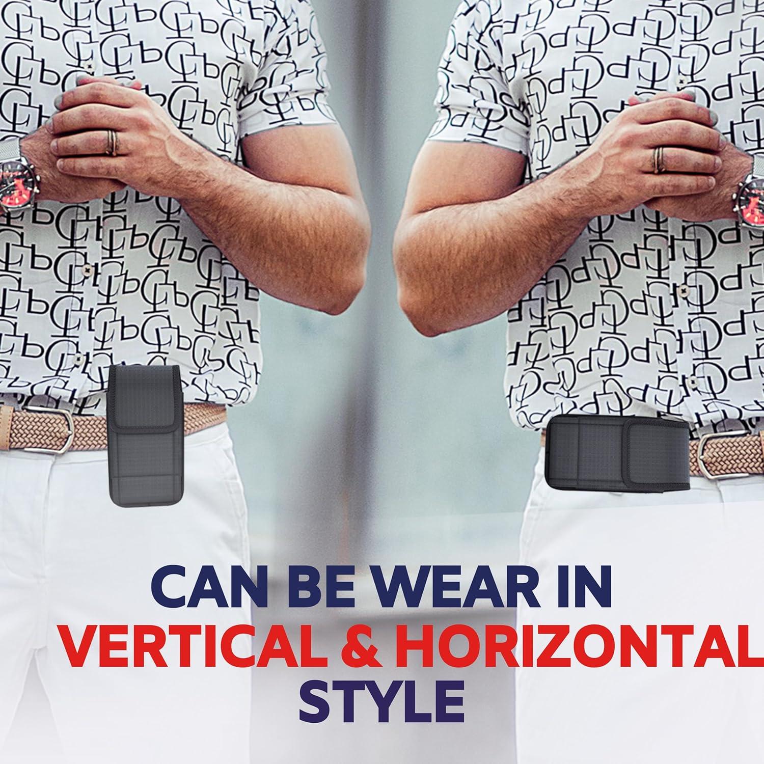 Funda para iPhone SE, 8, 7, 6 - NUVAVO con clip y lazo