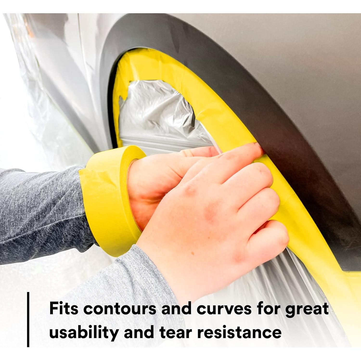 Cinta de Enmascarar 3M 06652 Amarillo 18mm x 55m Resistente