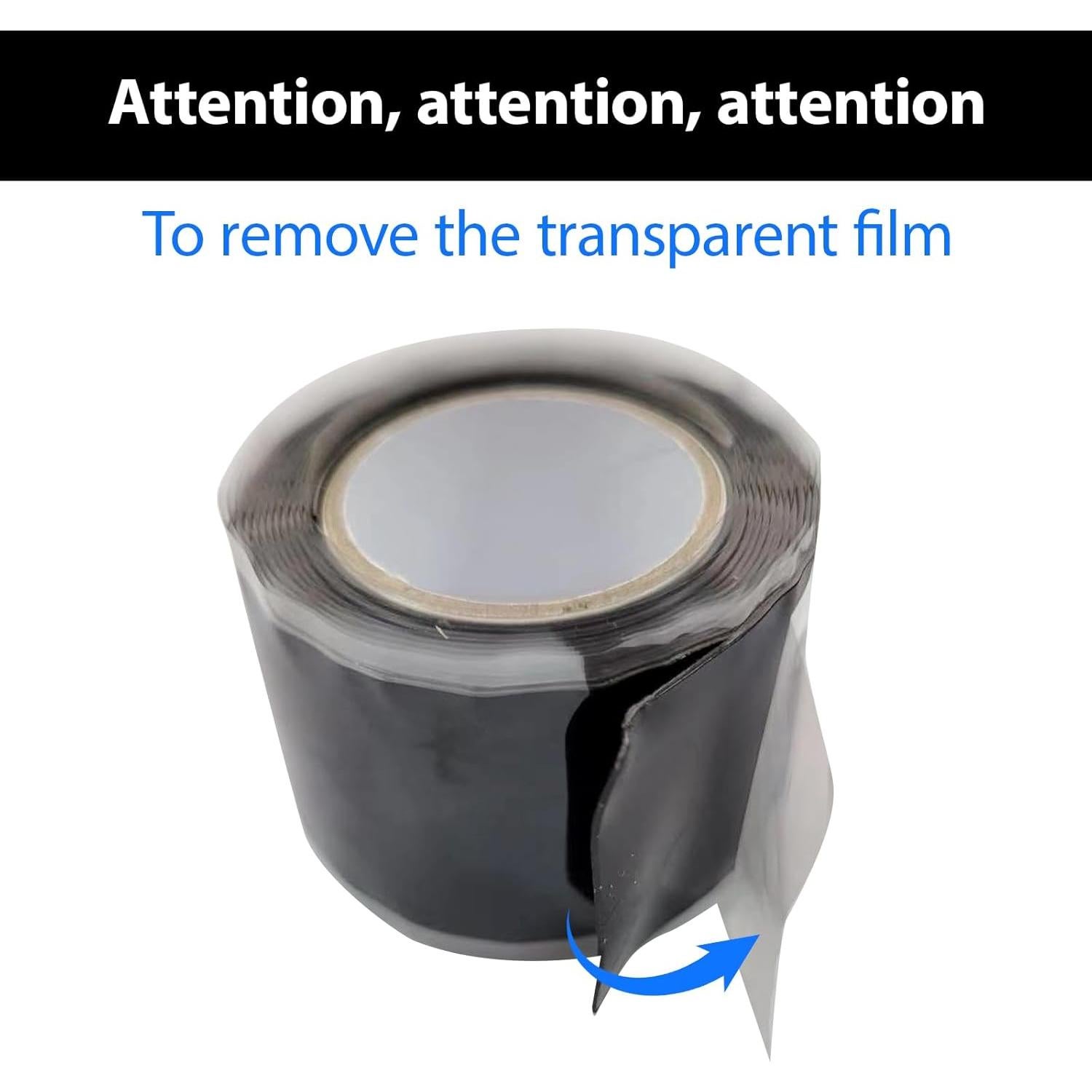 Cinta de Silicona Auto Fusionante SIDAZON 2 Rollos 2.54cm x 3.05m