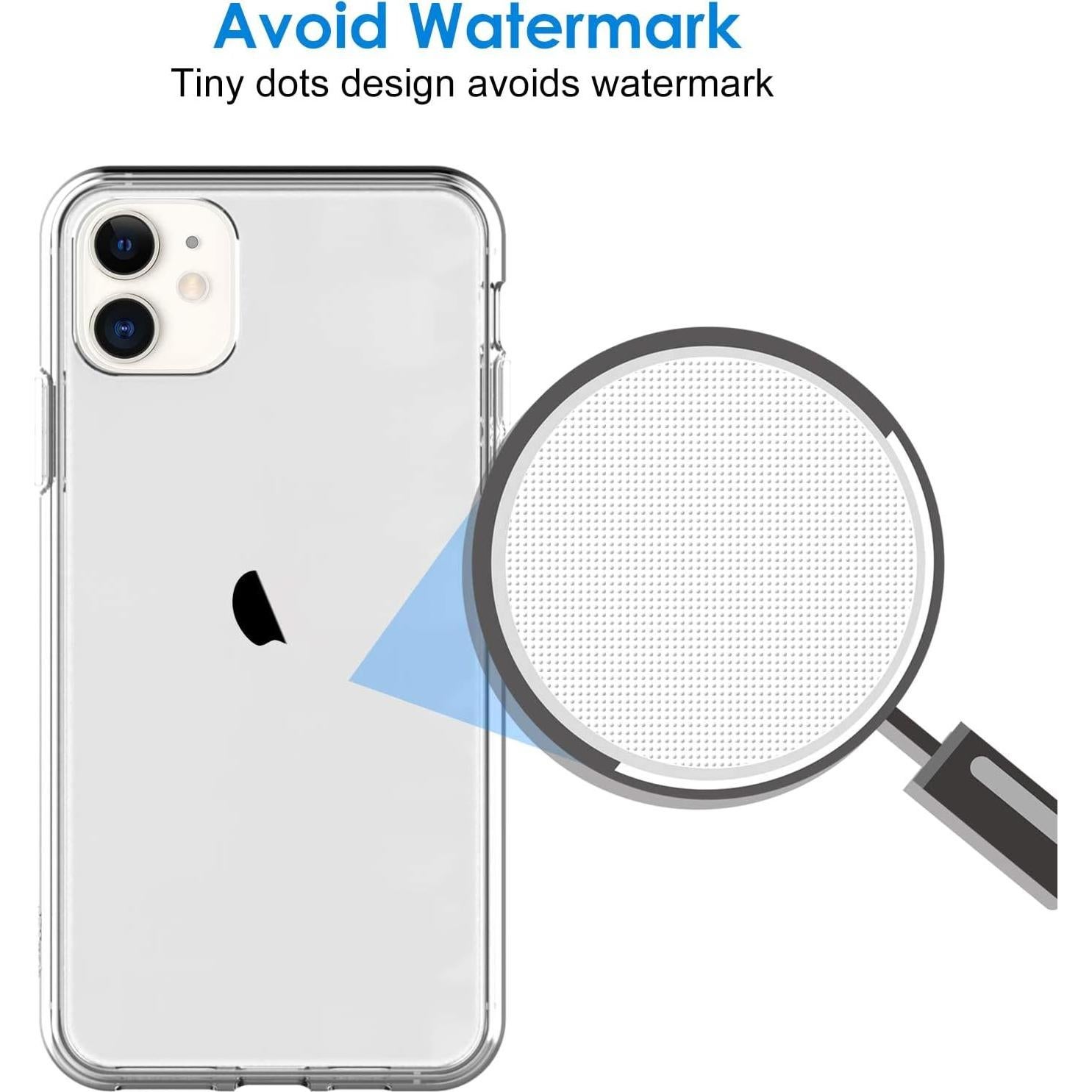 Funda JETech para iPhone 11 15.4x8x1.2cm, Transparente