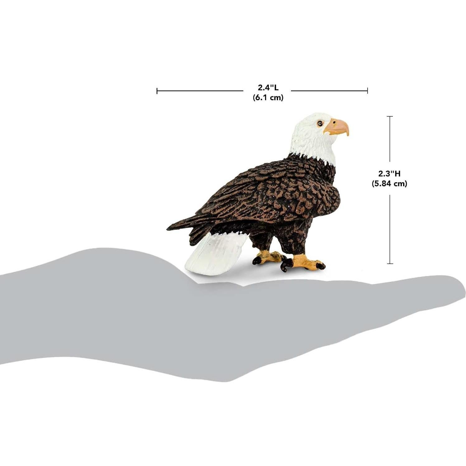 Figura de Águila Calva Safari Ltd. 5 cm Juguete Educativo