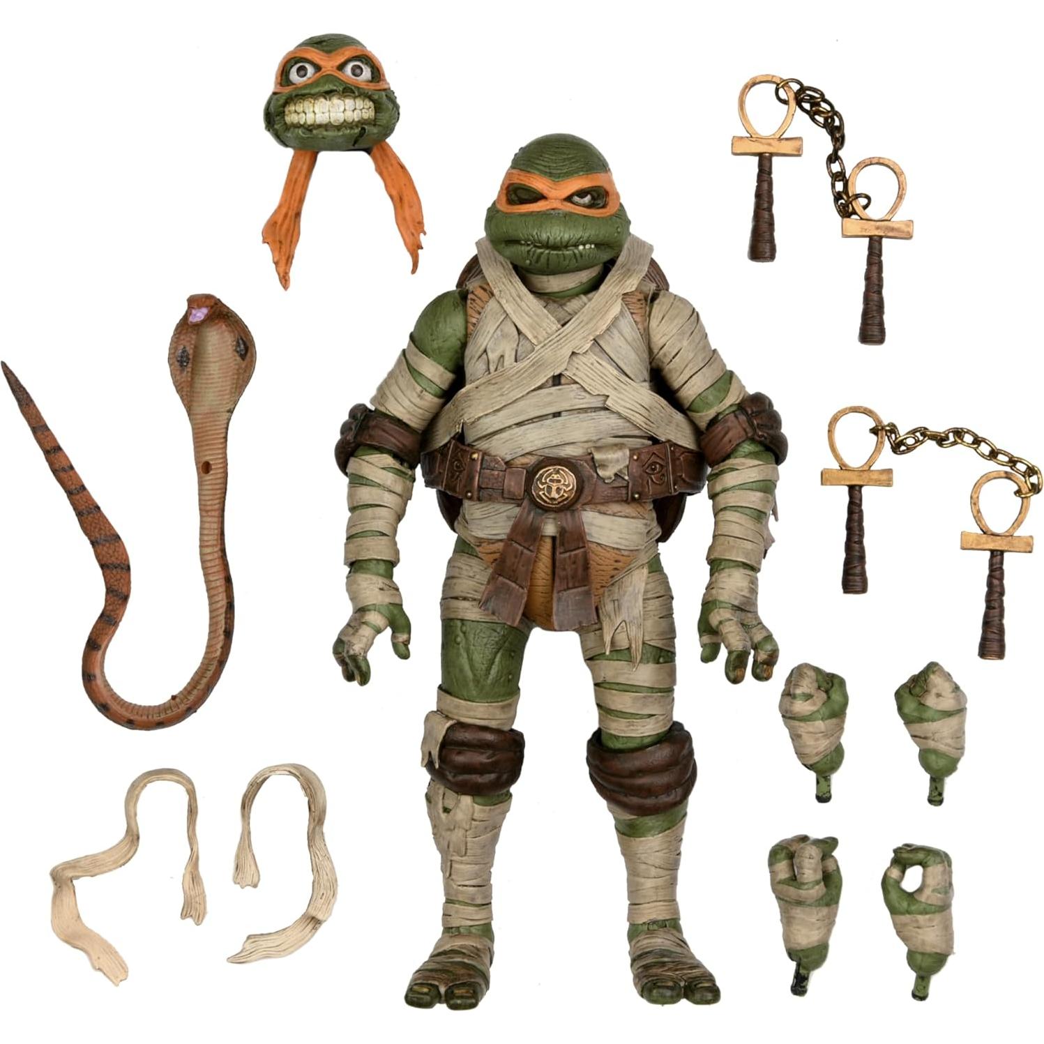 Figura de Acción NECA Michelangelo como La Momia 17,8 cm