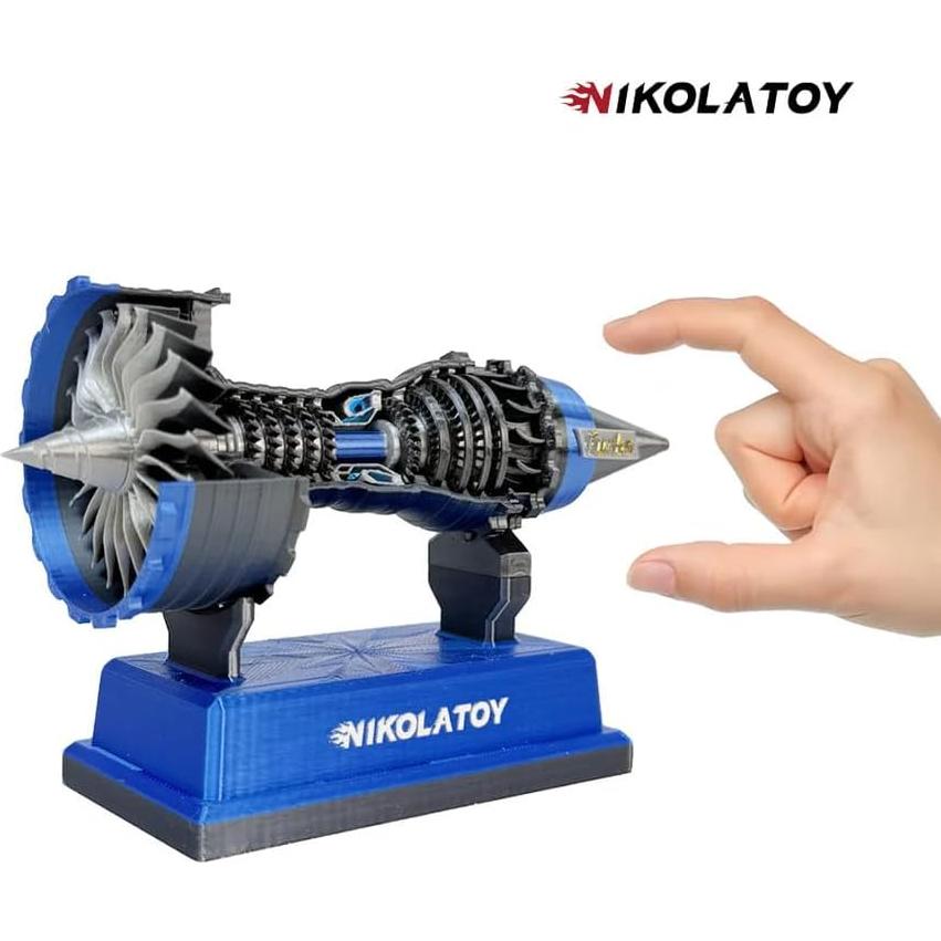 Modelo Miniatura Motor Turbofan Trent 900 NIKOLATOY 12cm
