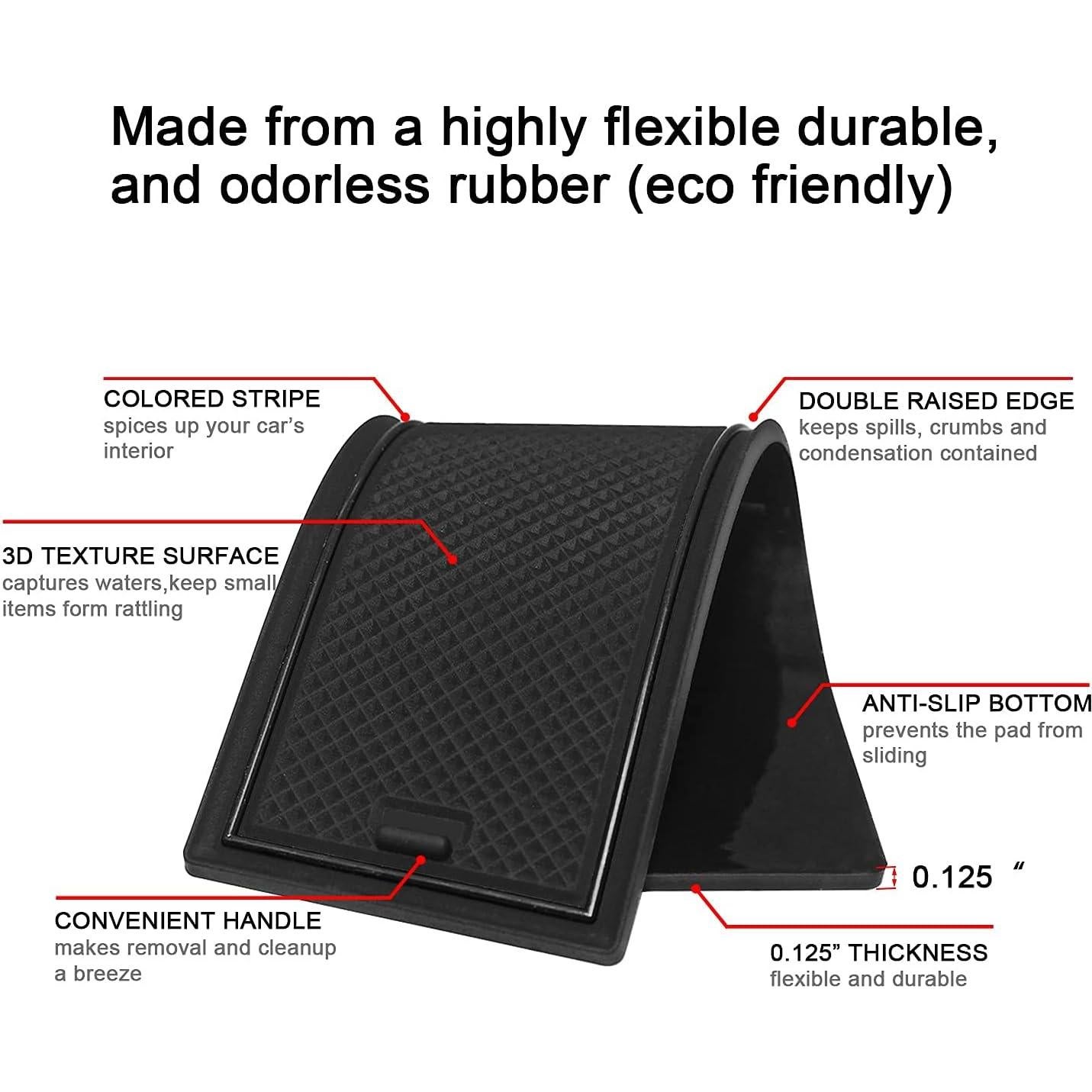 Accesorios Toyota Camry 2018-2024 - Inserto Portavasos Negro