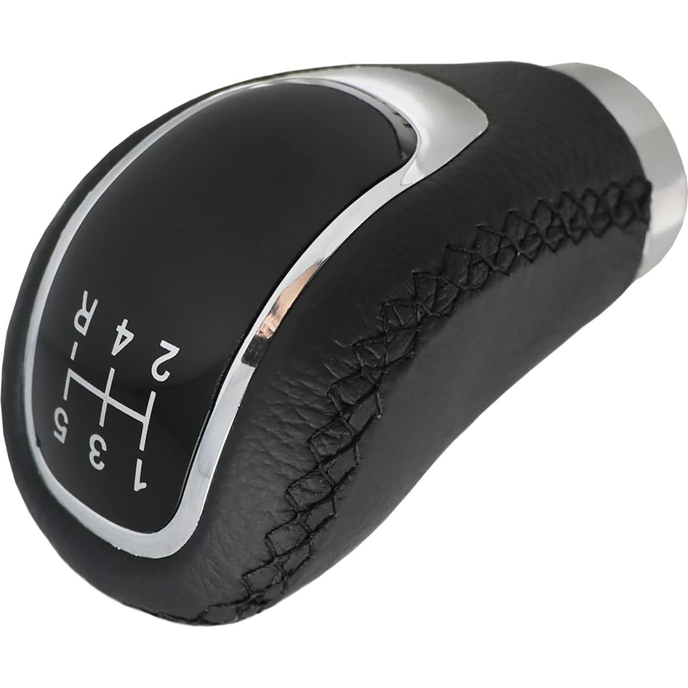 Perilla de Cambio Manual 5 Velocidades Bashineng Cuero Negro