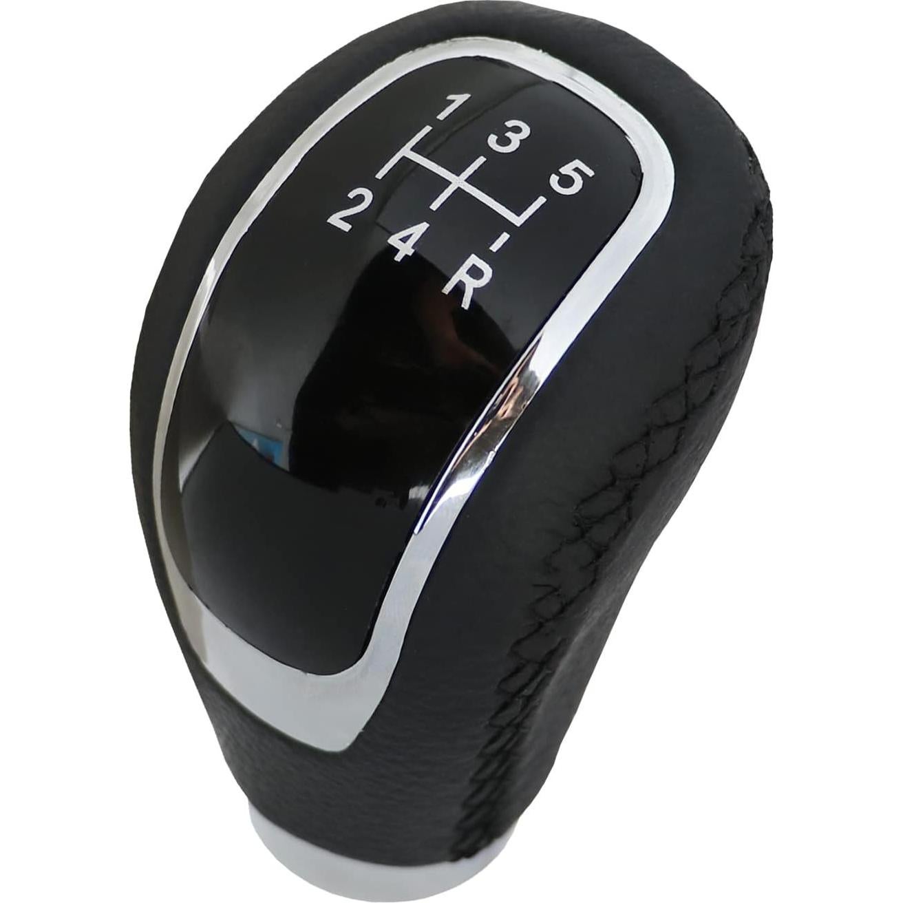 Perilla de Cambio Manual 5 Velocidades Bashineng Cuero Negro