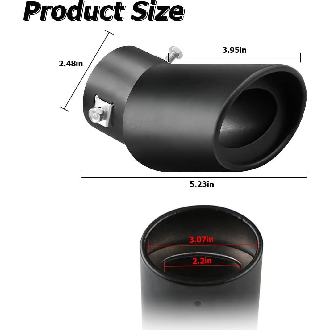 Punta de Escape Acero Inoxidable Moly Magnolia 6.35 cm a 8.38 cm