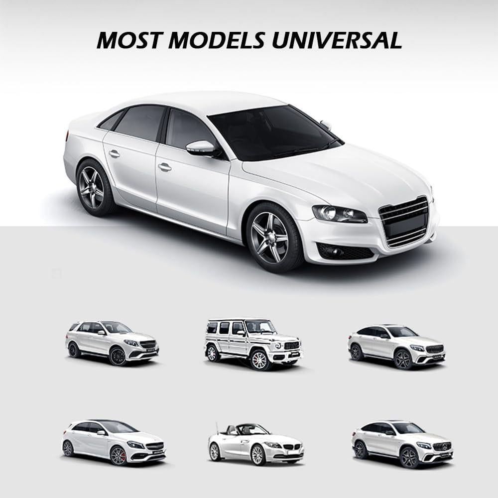 4 Protectores de Bisel de Puerta de Coche Figpade Negro