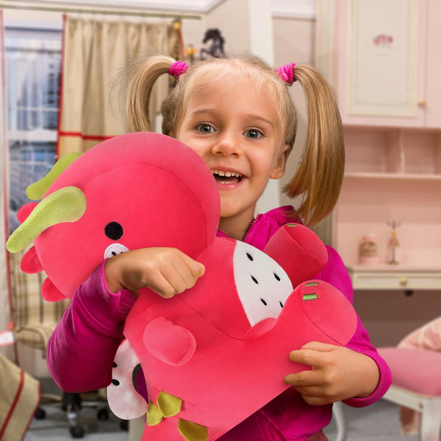 Dinosaurio de Peluche Ditucu 40 cm Rojo Suave para Niños