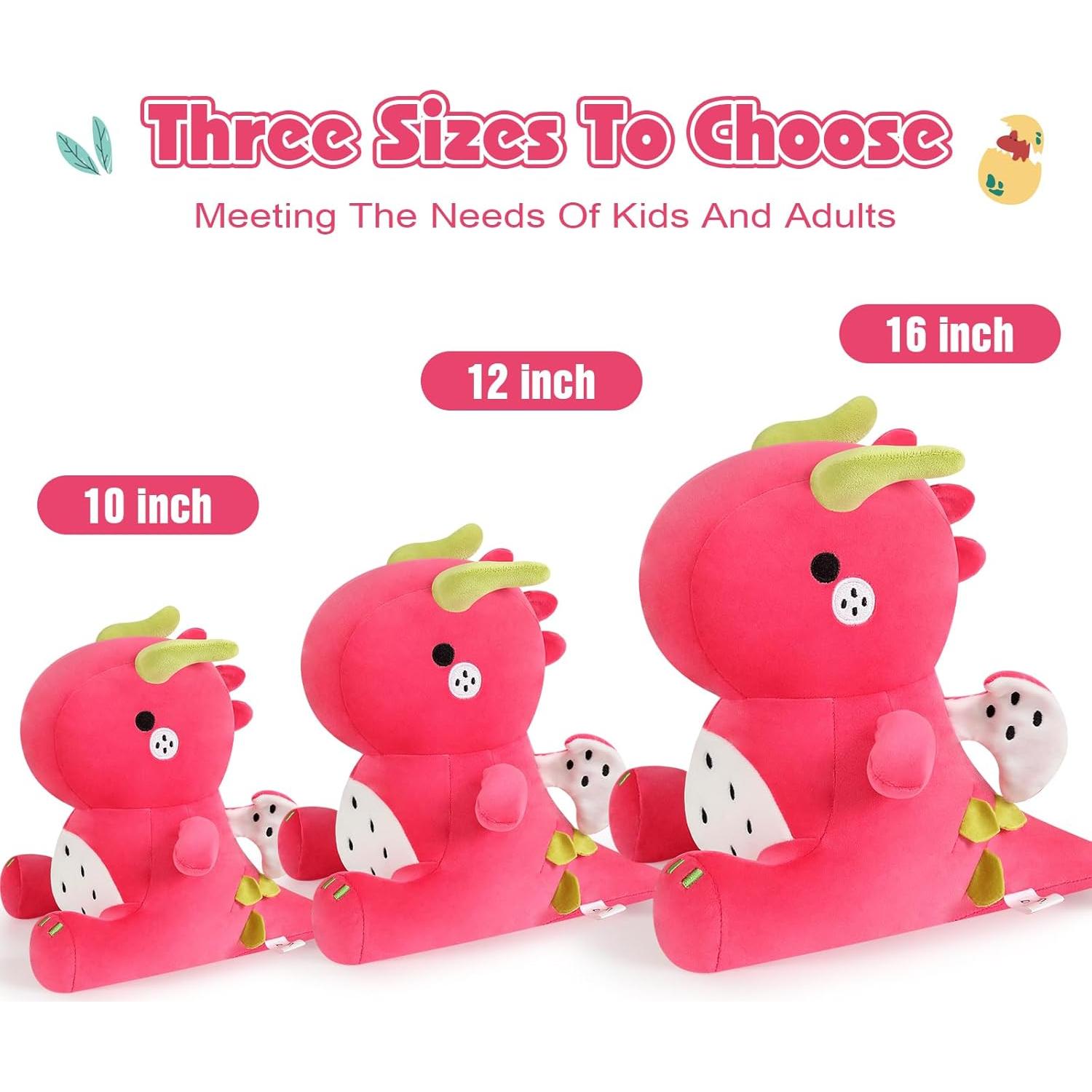 Dinosaurio de Peluche Ditucu 40 cm Rojo Suave para Niños