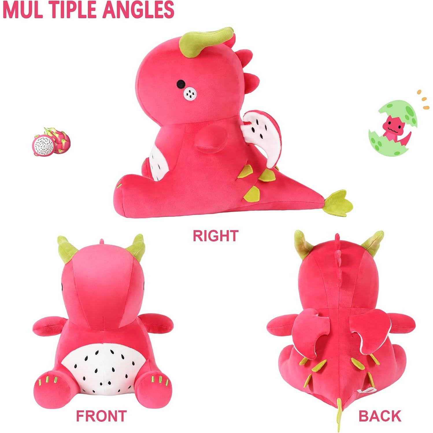 Dinosaurio de Peluche Ditucu 40 cm Rojo Suave para Niños