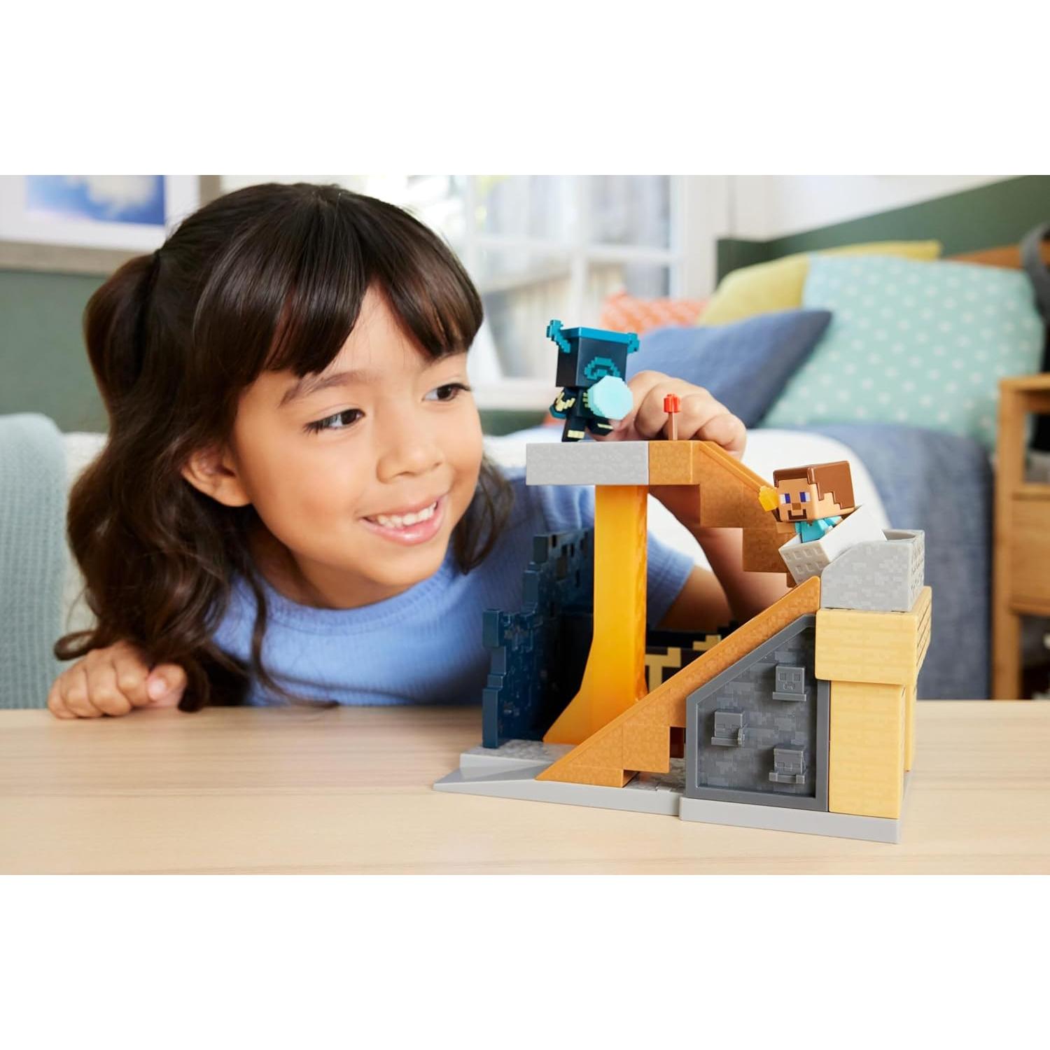 Juego de Construcción Mini Modo Mattel Minecraft Ascenso del Guardián