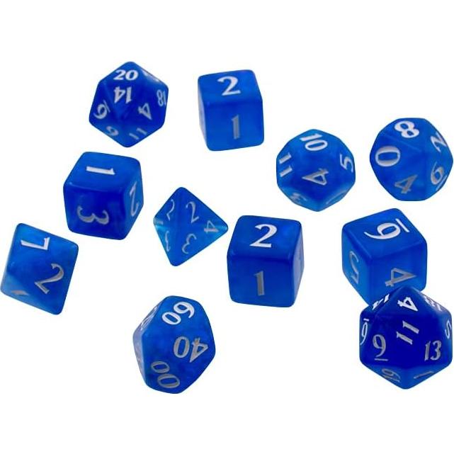 Juego de Dados Eclipse 11 Ultra PRO - Azul Pacífico - 11 Dados