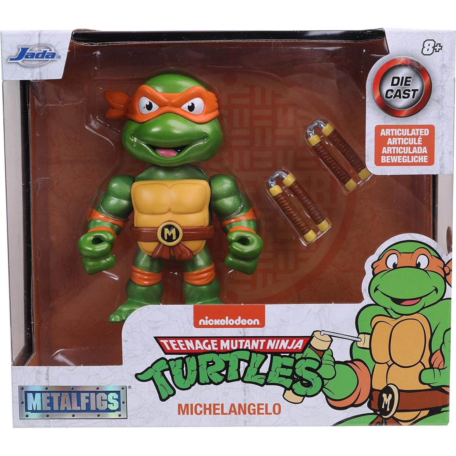 Figura Michelangelo Tortugas Ninja Jada Toys 10,16 cm