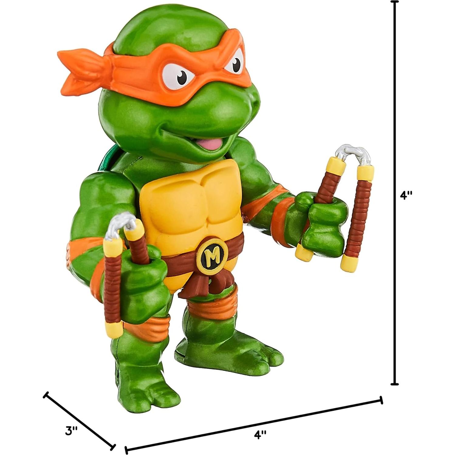 Figura Michelangelo Tortugas Ninja Jada Toys 10,16 cm