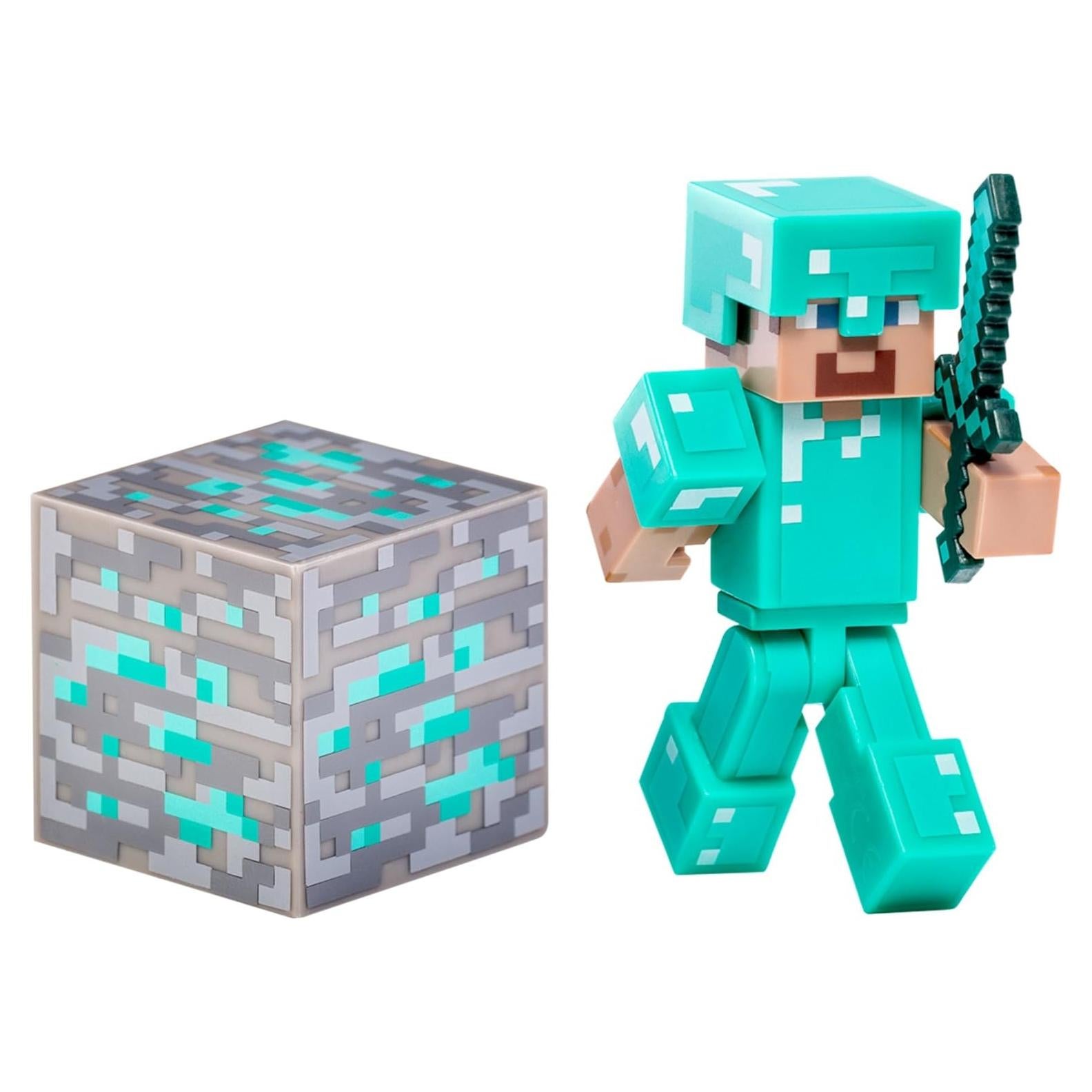 Minecraft Diamond Steve Figure Pack