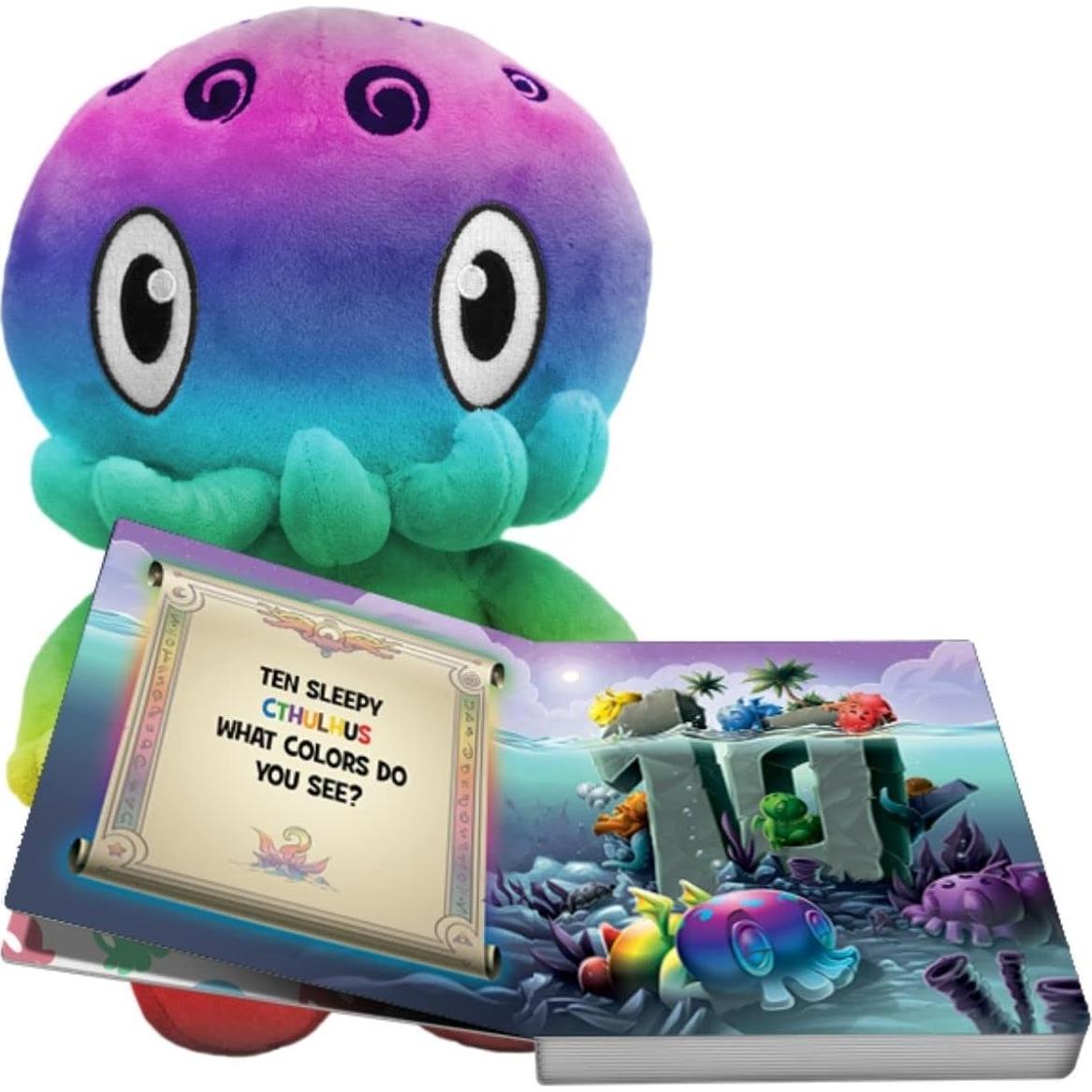 C es para Cthulhu Libro y Peluche Arcoíris 30,48 cm