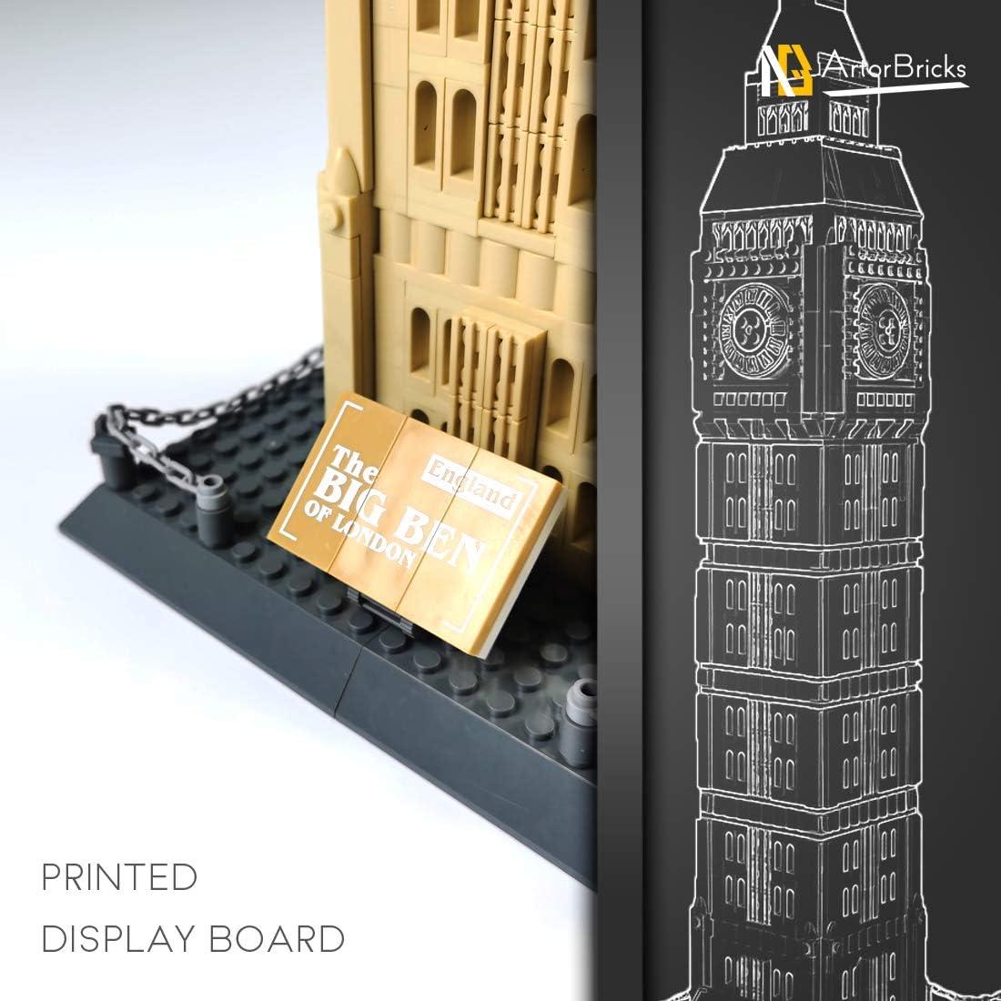 Conjunto de Construcción Big Ben ArtorBricks 1666 Piezas