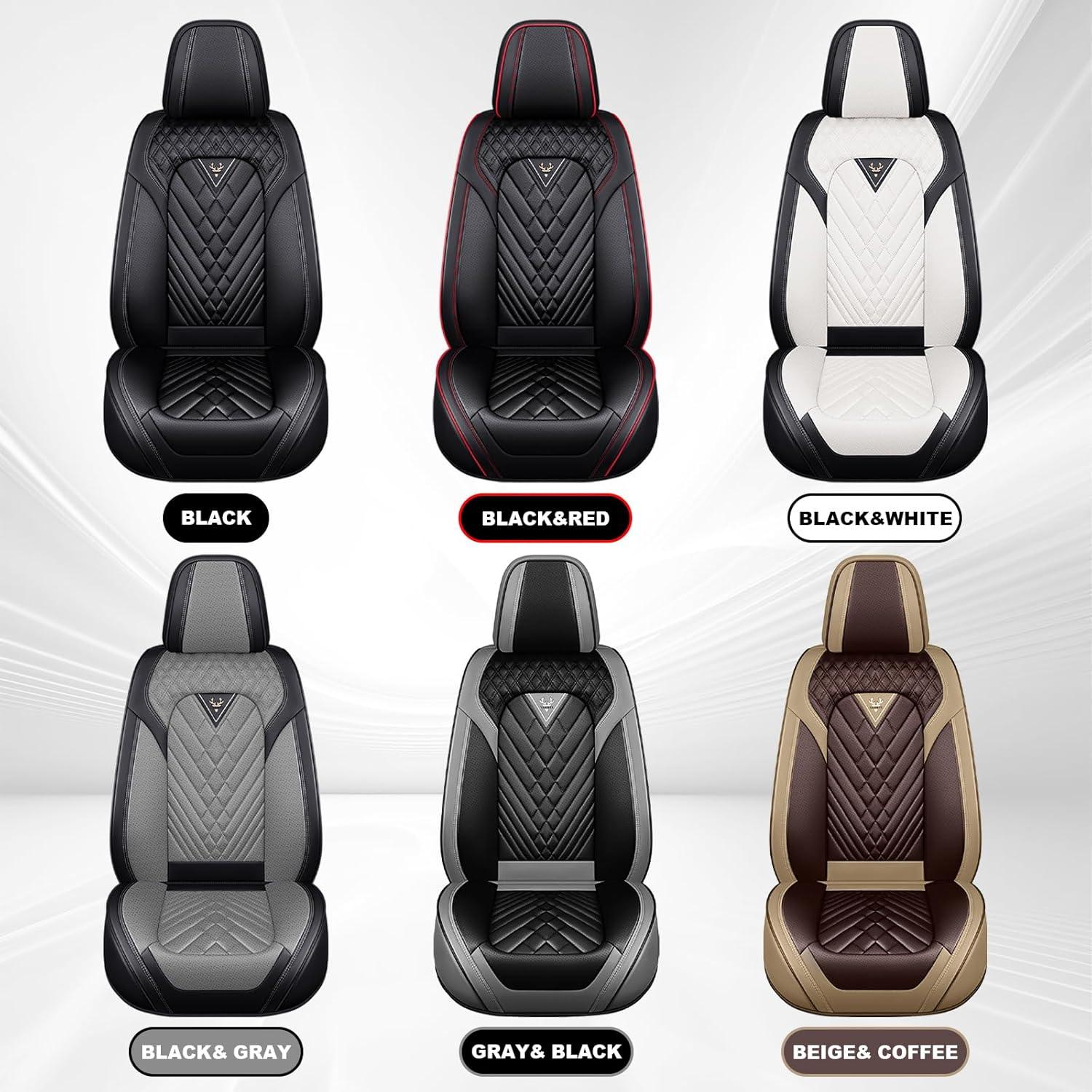Fundas de Asiento BOJVAIGA para Toyota Yaris 2007-2020, Juego de 5, Negro